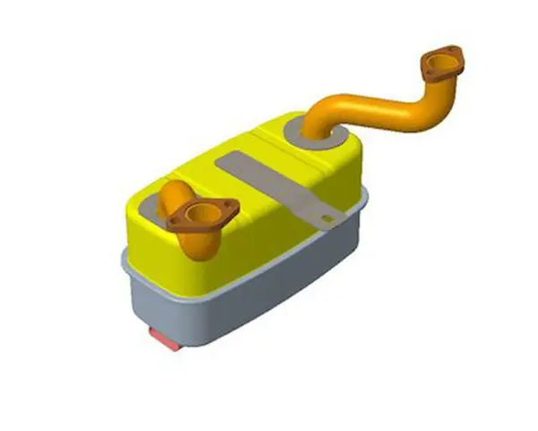 Toro Muffler Assembly (Part #125-1760) 1