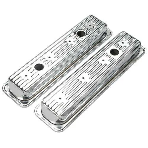 Transdapt Valve Cover Kit – Aluminum Covers For Chevrolet Small-Block Engines (1987–1994) 1