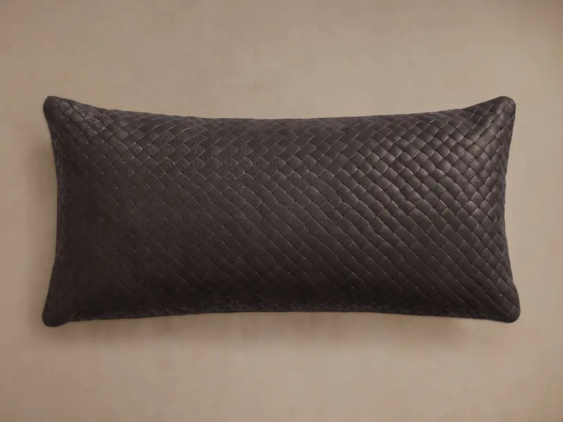 Treccia Handwoven Lumbar Pillow 1