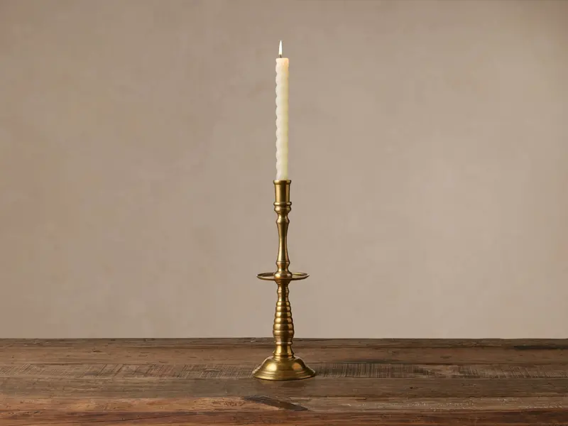 Twist Tapered Candles – Set Of Two Hand-Poured Pillars 1