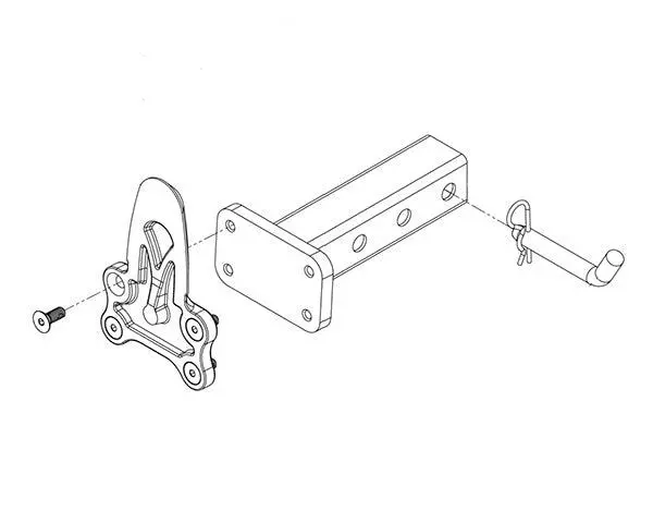 Umount 10441 Adjustable 2" Receiver Hitch Mount 1