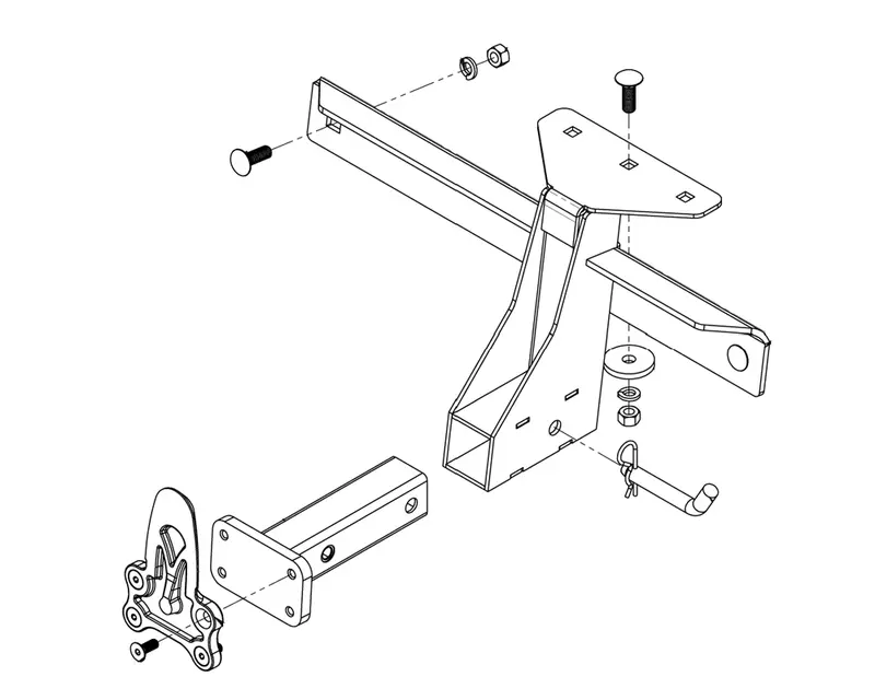 Umount 10710 Z-Track 900 Series Mounting Kit For John Deere Zero-Turn Mowers 1