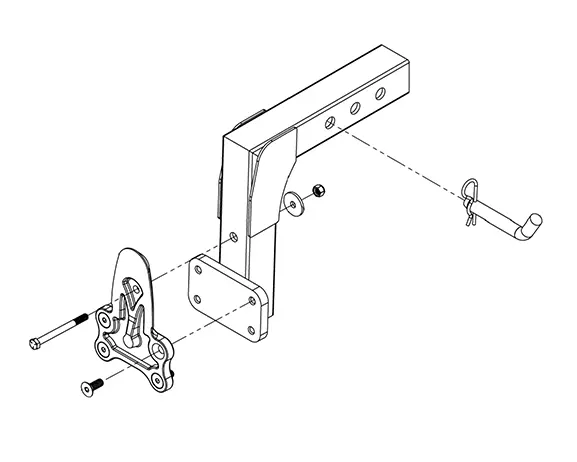 Umount 2-Inch Receiver Hitch Mount – 9-Inch Drop Adapter (10778) 1
