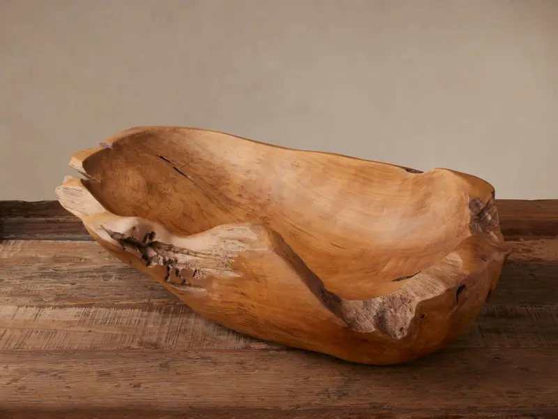 Vanora Natural Large Serving Bowl 1