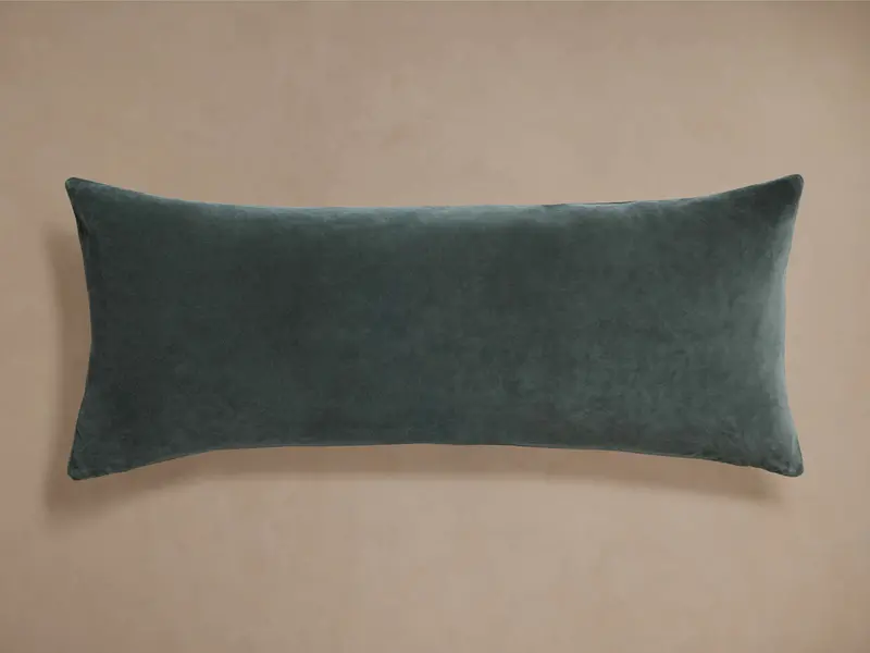 Velvet 38-Inch Lumbar Pillow Cover 1