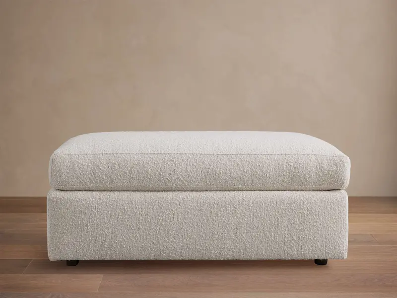 Vernon Square Fabric Ottoman With Clean Lines 1