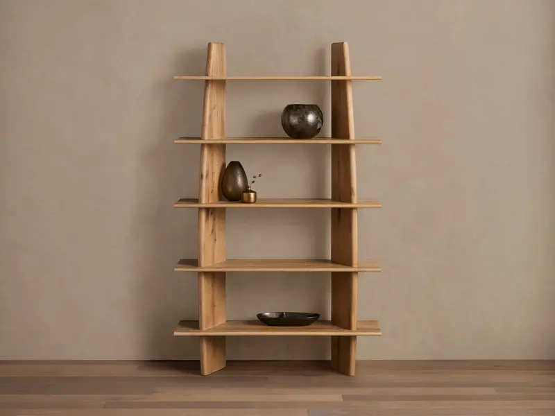 Viareggio Open-Style Wooden Bookcase 1