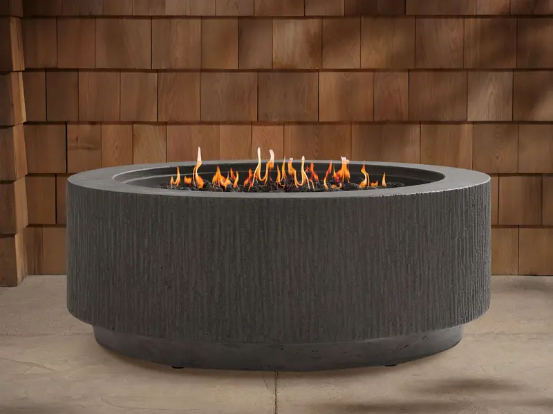 Wilmar Propane Round Fire Pit Table – Stainless Steel Outdoor Heater 1