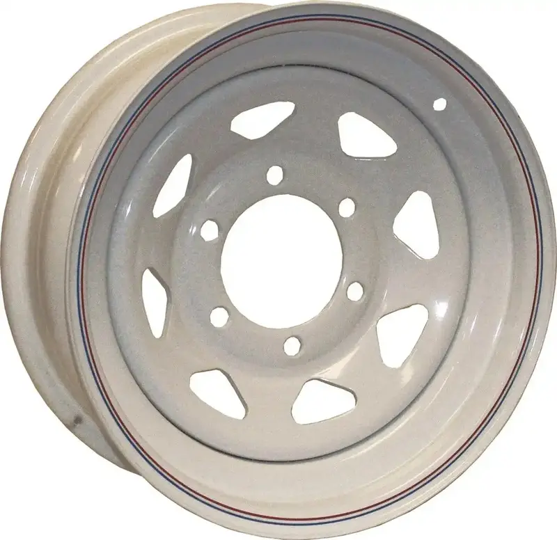 16X6 Inch Steel Wheel With 8-Lug Pattern And 6.5-Inch Bolt Circle – Galvanized Finish 1