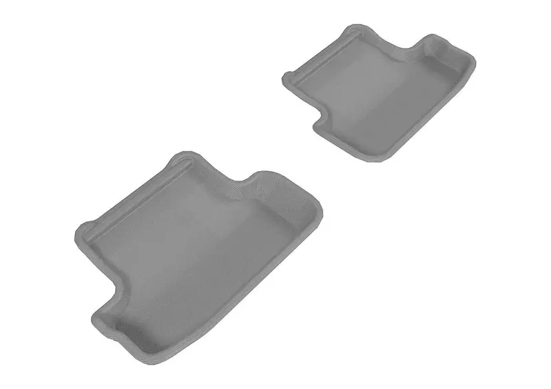 3D Maxpider Kagu Gray Floor Mat Set – 2-Piece Rear Interior Protection With All-Weather Grip And Eco-Friendly Material 1