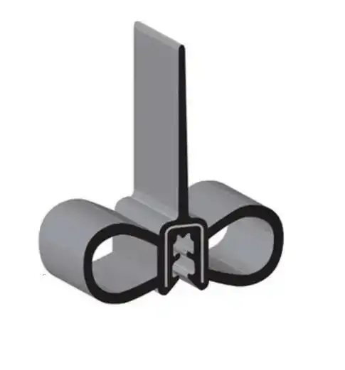 Black Dual-Bulb & Single-Wiper Clamp Assembly 1