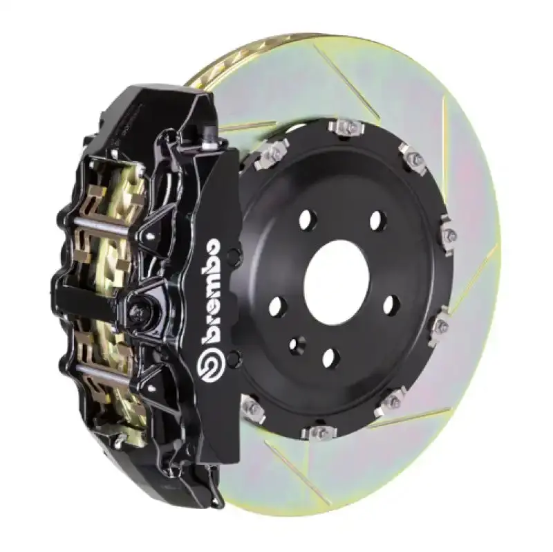Brembo Gt Big Brake Kit For Volkswagen Golf R – Front, 380X34Mm Slotted 2-Piece Rotors, 6-Piston Calipers (Black) 1