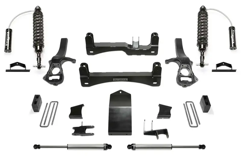 Fabtech K1141Dl 4-Link Lift System With Dual-Reservoir Shocks For 2019–2022 Gm 1500 Trucks (Trail Boss/At4) 1