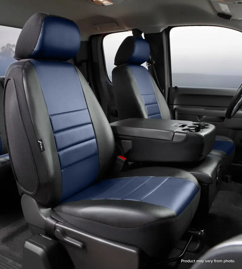 Fia Sl60 Series Leatherlite Seat Covers - Blue Custom-Fit Front Cover, Model Sl69-28 1