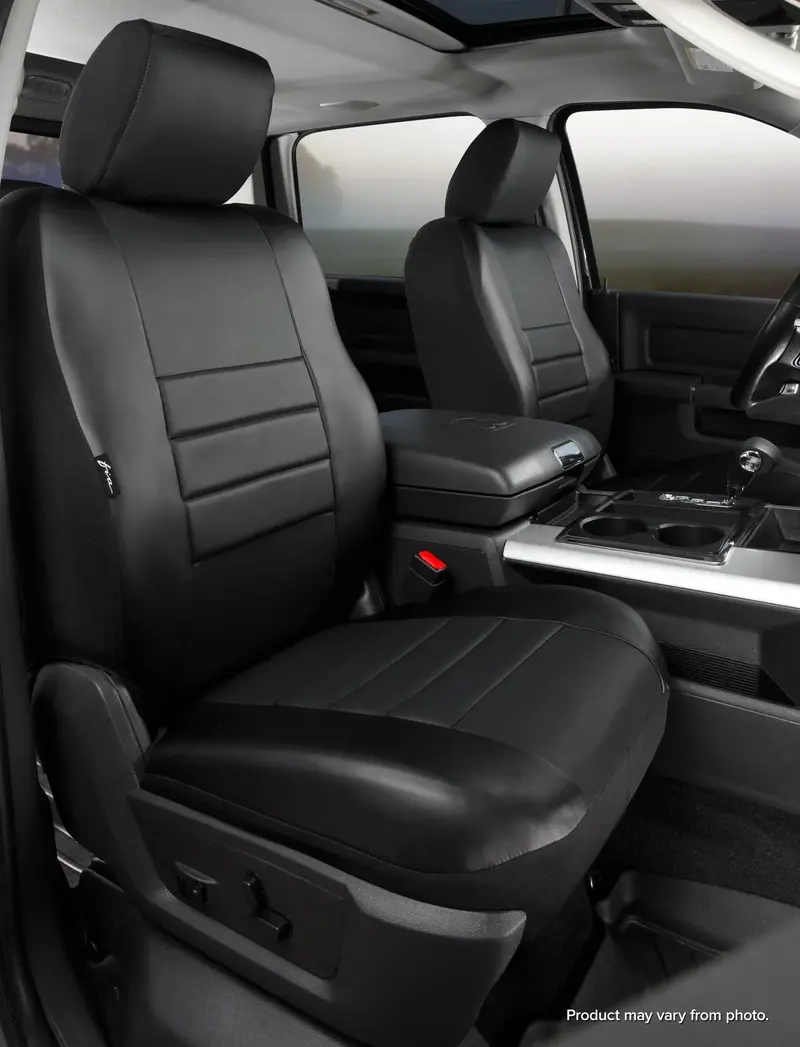 Fia Sl69-46 Black/Red Leatherette Custom-Fit Front Seat Covers – Sl60 Series Leatherlite Material For Enhanced Comfort And Style 1