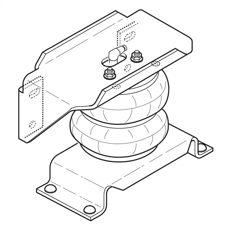 Firestone Ride-Rite 2404 Air Helper Spring Kit – For Ford F-550 & Ram 4500/5500 Heavy-Duty Trucks 1