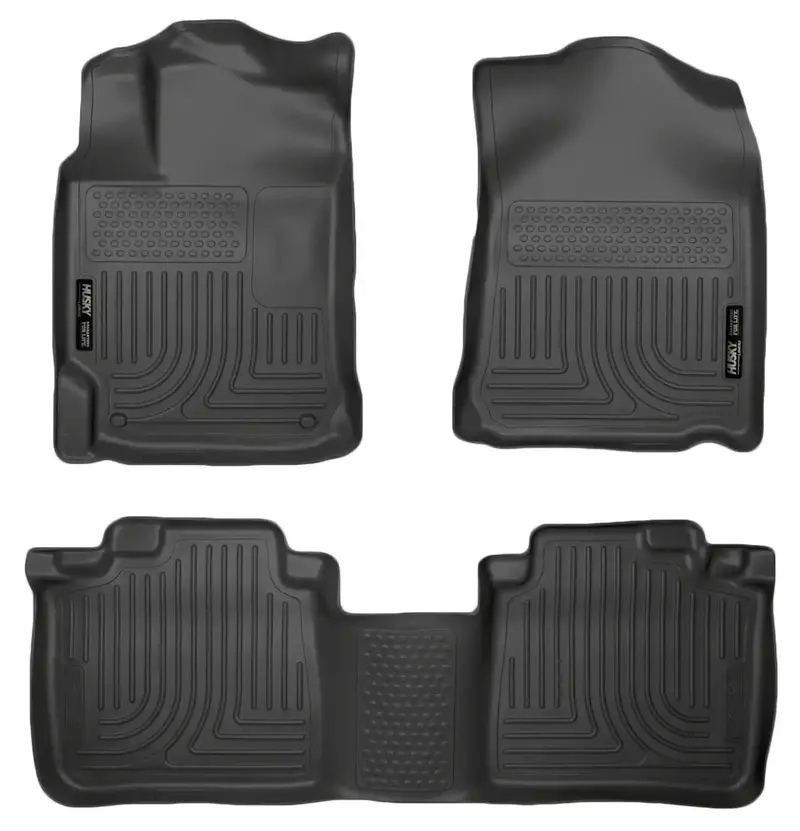 Husky Liners Weatherbeater Floor Mats – Front And Second-Row Set For Lexus Rx350 & Rx450H 1