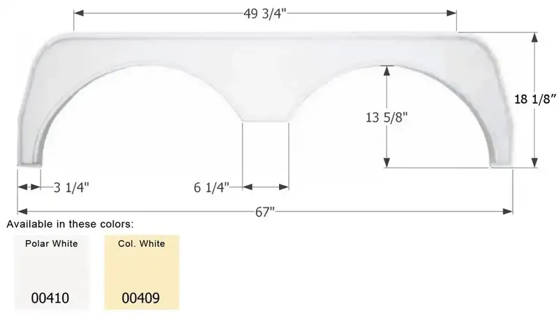 Icon Fender Flare Set – Lightweight Polyurethane, Paintable, Fits Select Vehicles (Fs500Pw) 1