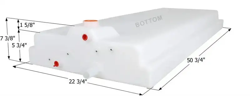 Icon Freshwater Holding Tank – 50 3/4" × 22" Capacity, Wt3855 Series (Part #14887) 1