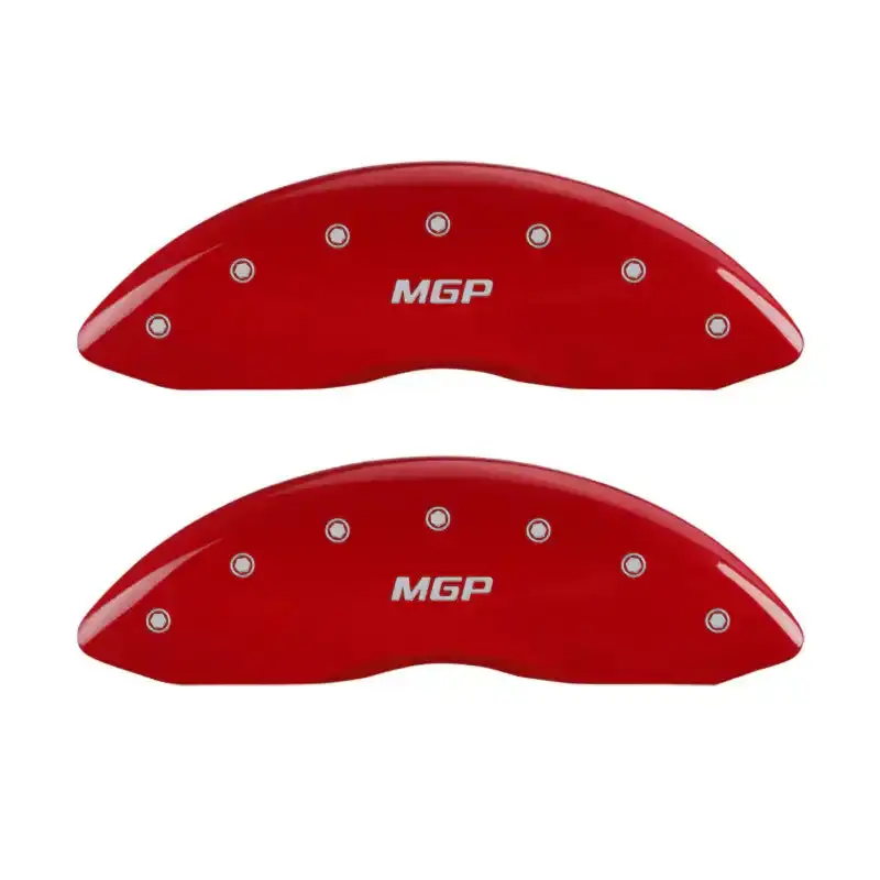 Mgp Engraved 4-Piston Caliper Covers – Front And Rear, Volt Yellow With Black Accent Finish 1