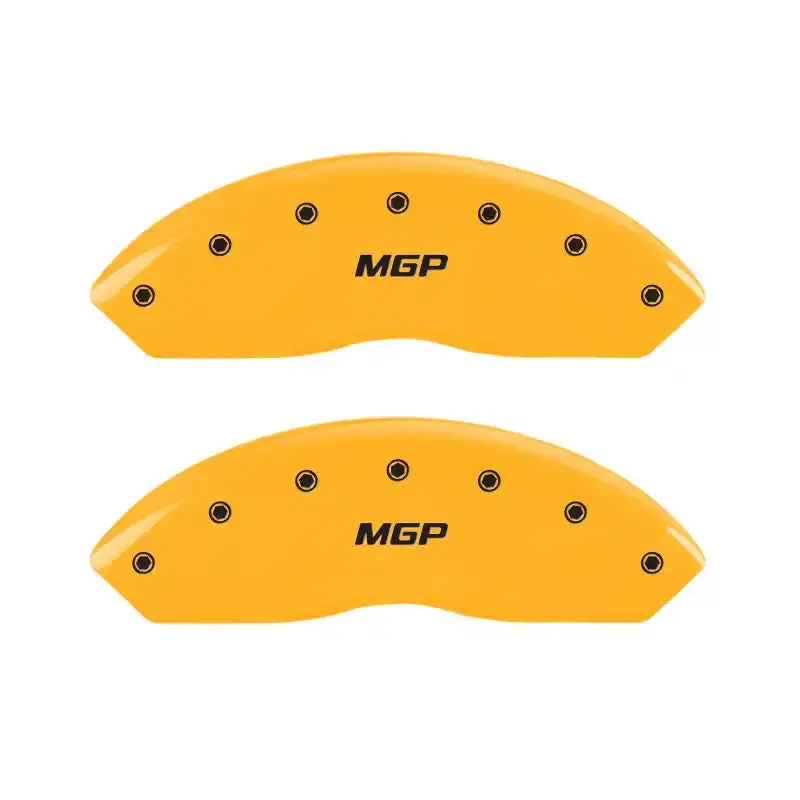 Mgp Engraved Front Caliper Covers – Yellow Base With Black Typography, Designed For 1999 Chevrolet Tahoe 1