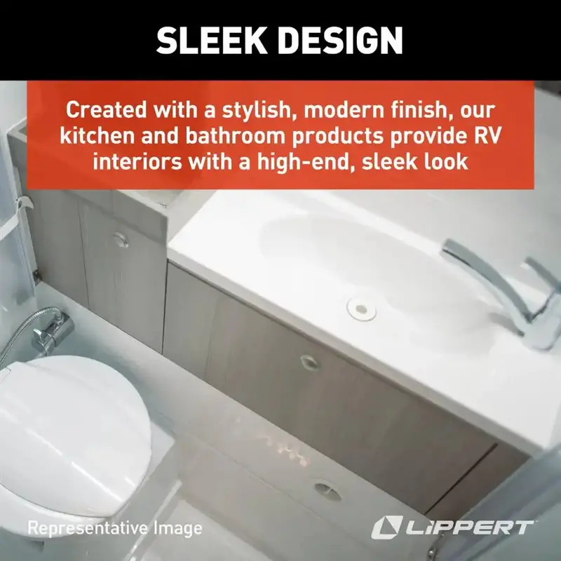 Parchment Right-Hand Sink Drain Assembly 1