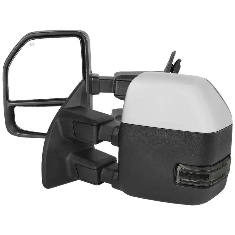 Power-Adjustable Heated Chrome Towing Mirrors With Smoked Lens – Pair For 1999–2016 Heavy-Duty Trucks 1