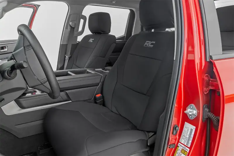 Rough Country Seat Cover Set – Designed For Vehicles Without Factory Rear Cupholders 1
