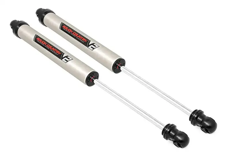 Rough Country V2 Monotube Rear Shock Absorbers – Adjustable Lift Range: 0 To 1.5 Inches (760791_D) 1