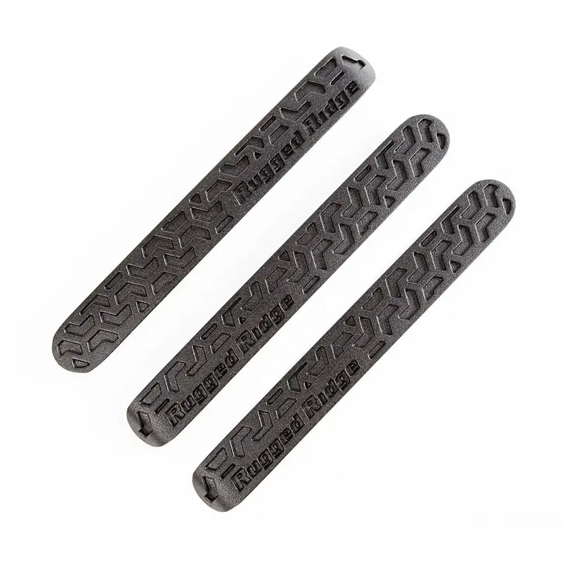 Rugged Ridge Elite Black Tread Door Handle Inserts For 2007–2018 Jeep Jk Wrangler (Set Of 2, Part #13311.48) 1