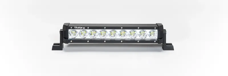 Trailfx 1110131 10-Inch 45W Spot Beam Led Light Bar – 8° Beam Angle, 2200 Lumens, Clear Lens, Black Aluminum Housing 1