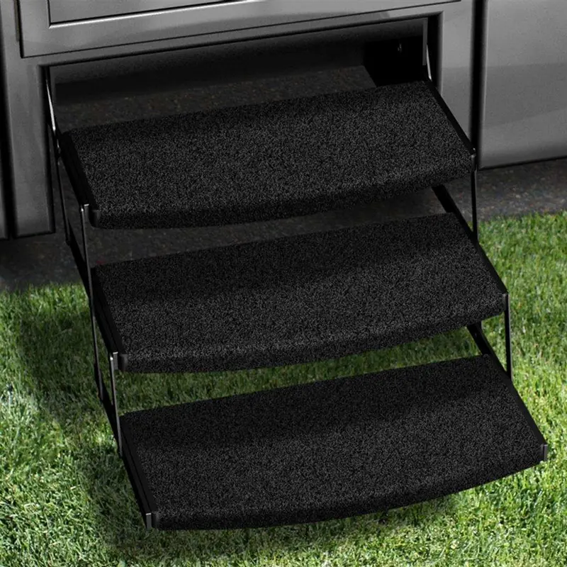Trlunistep3 22" X 22.5" Obsidian Black Step Pad 1