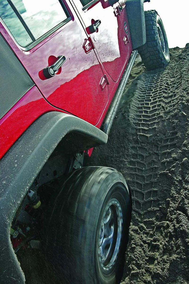 Warn Round Tube Bumper - Powder-Coated Black Steel, Model 74575 1