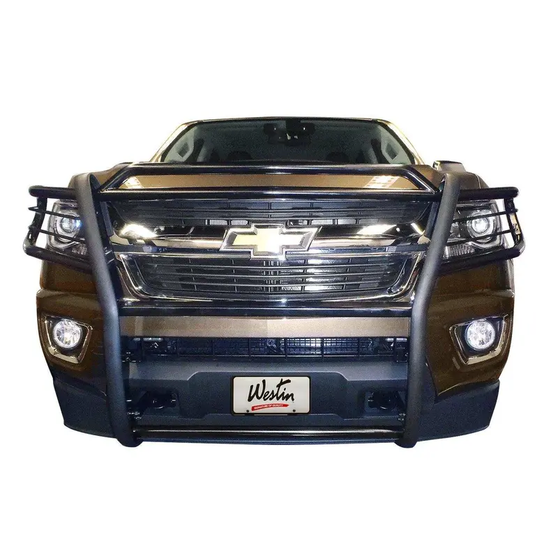 Westin 40-1515 Sportsman Grille Guard – Black Steel (Minor Air Dam Modification Required) 1
