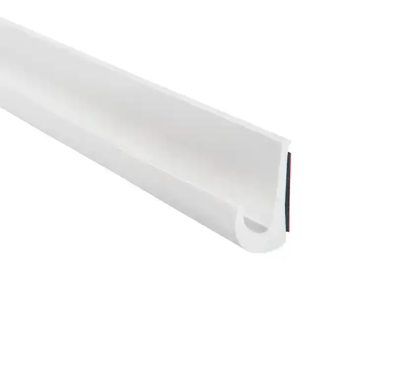 White Pvc Drip Rail – 100-Foot Length With Acrylic Tap For Roof Drainage Systems 1